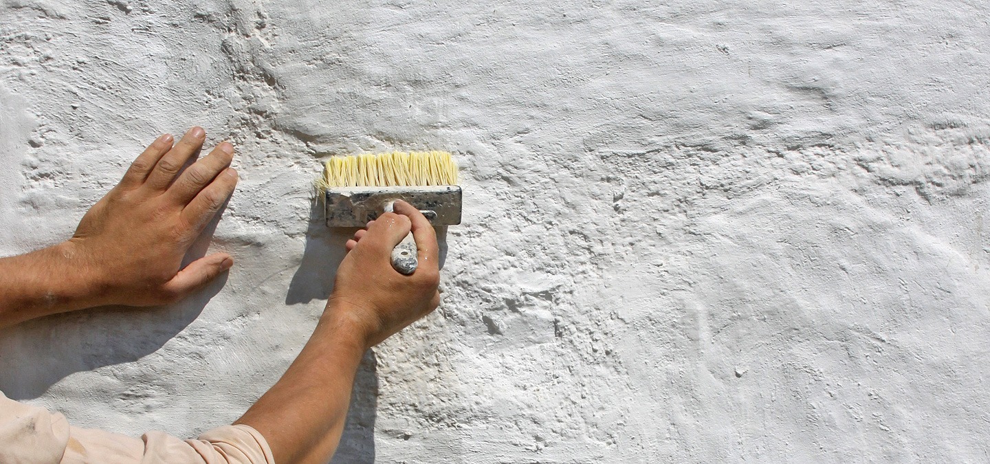 Pittura a calce calcelatte la banca della calce