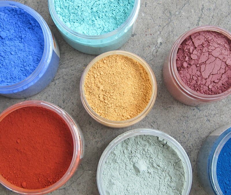 Colore Calce In Pigmenti De La Banca Della Calce Calcelatte