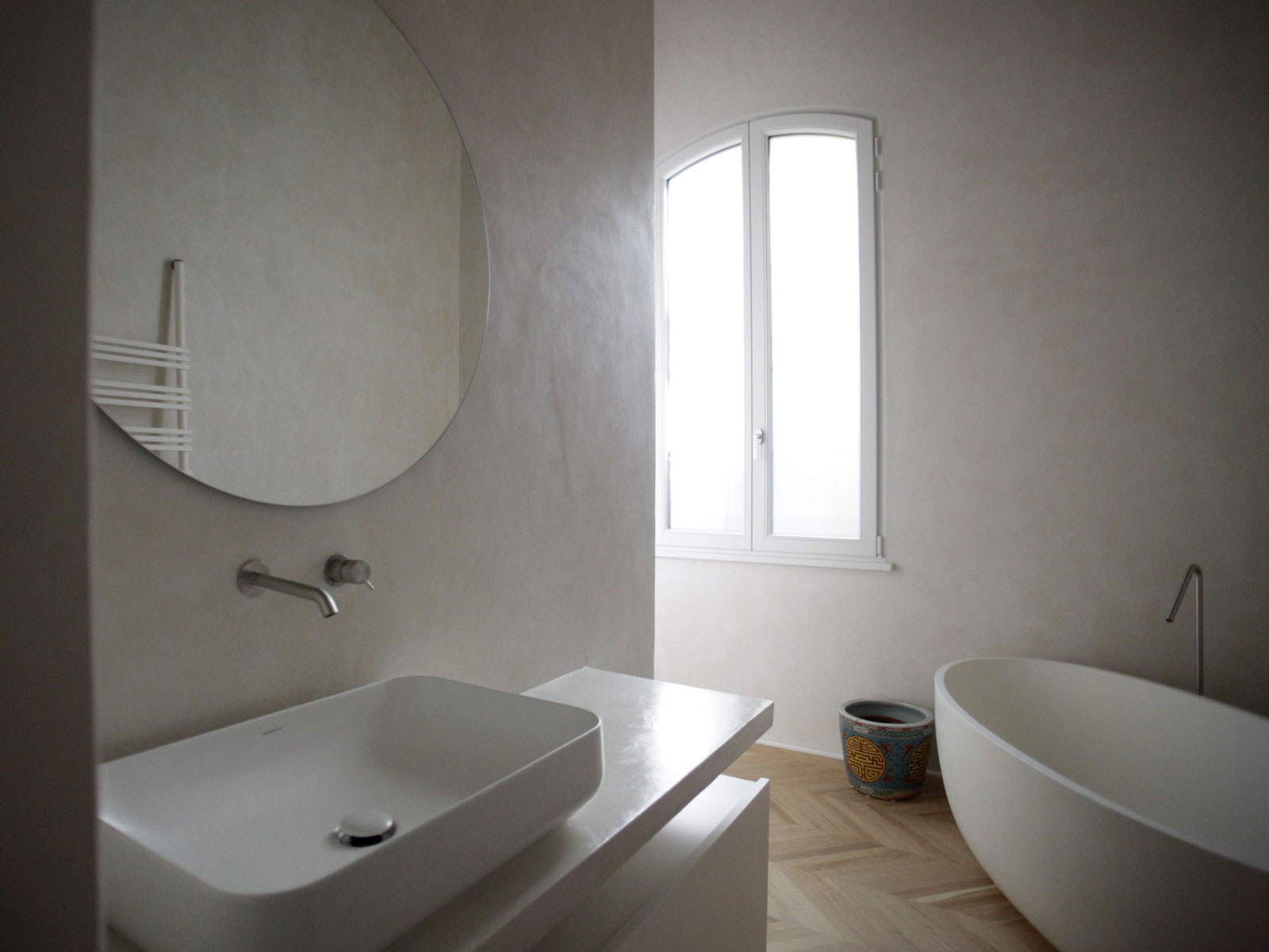 bagno realizzato in tadelakt a bologna