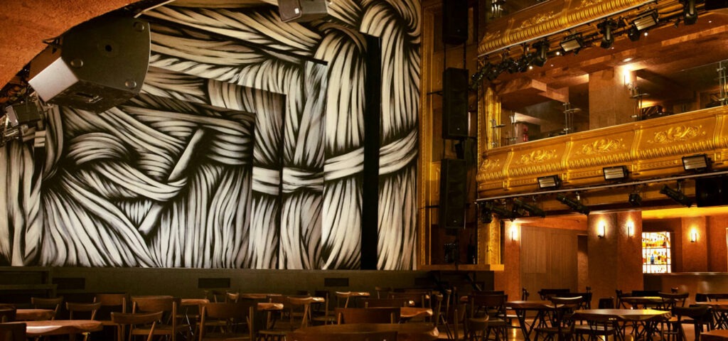 Il nostro Pastellone, in una particolare miscela con la canapa, è tra i protagonisti dell'ultimo lavoro di Philippe Starck per il Teatro Eslava di Madrid.
